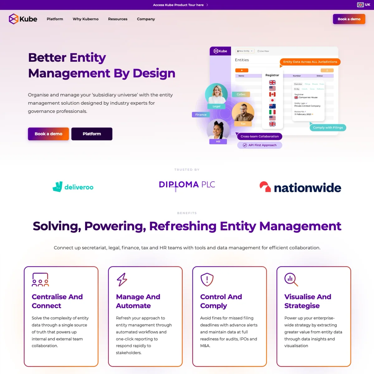 Kuberno website designed by Xander Marketing