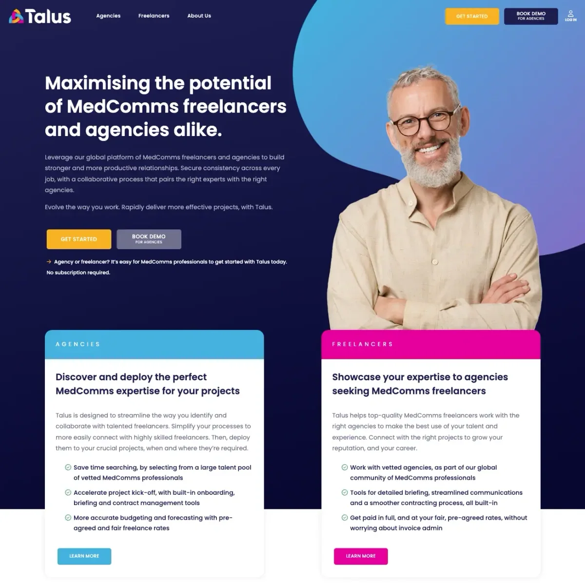 Talus website designed by Xander Marketing