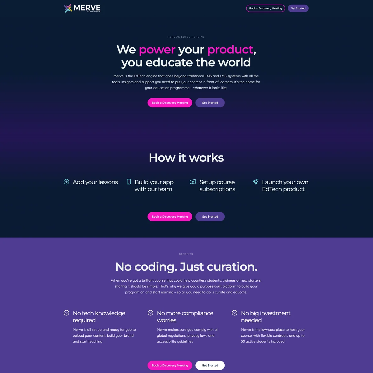Merve website designed by Xander Marketing