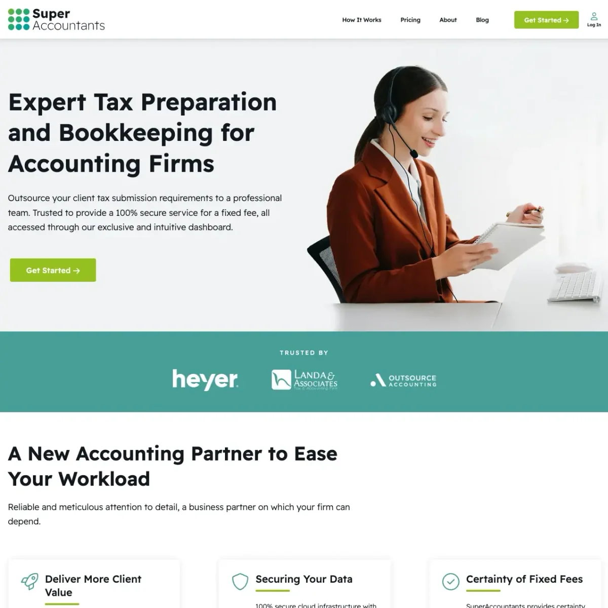 Super Accountants website designed by Xander Marketing
