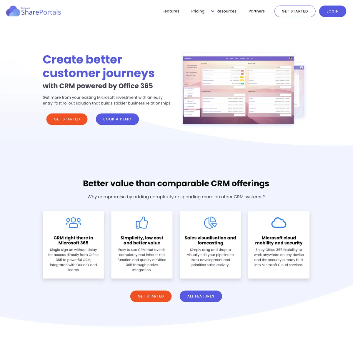 SharePortals website designed by Xander Marketing