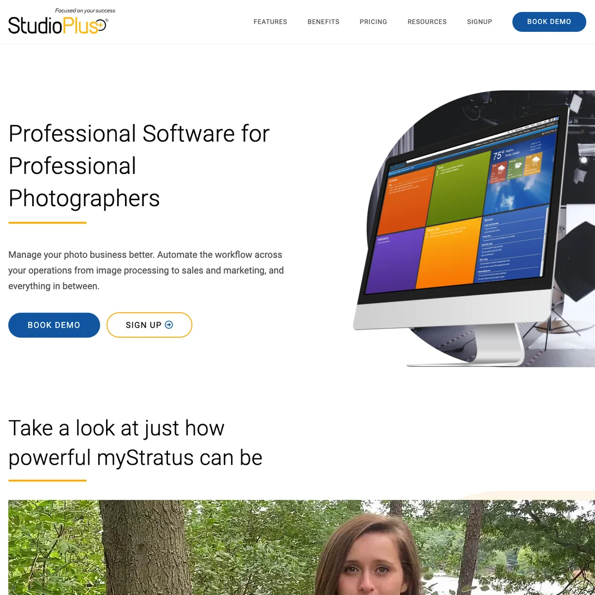 StudioPlus website designed by Xander Marketing