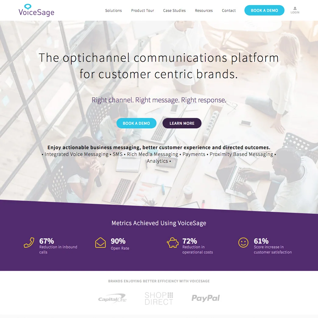 VoiceSage website designed by Xander Marketing