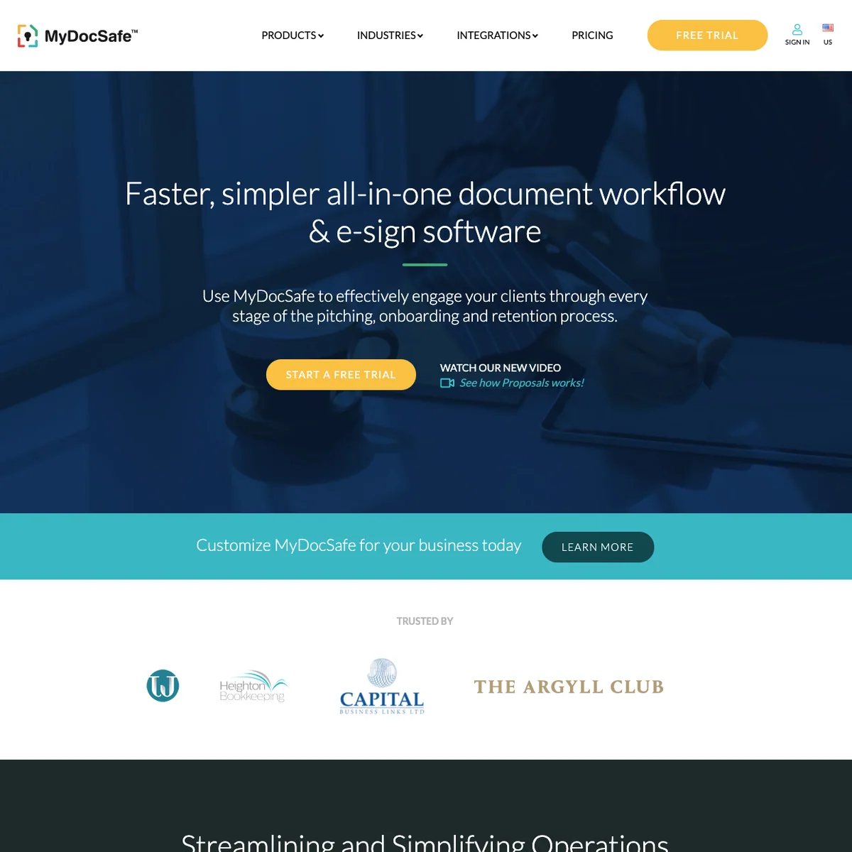 MyDocSafe website designed by Xander Marketing