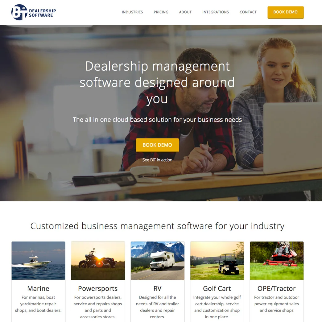 BitDMS website designed by Xander Marketing